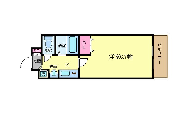 プレサンス京都五条大橋レジェンドの物件間取画像